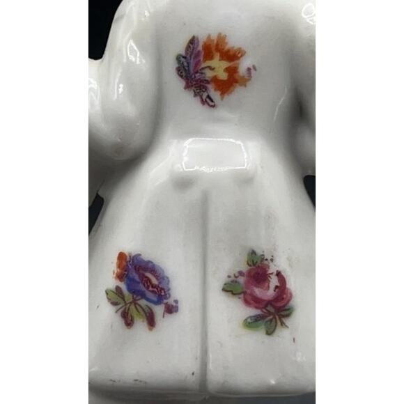 VTG Japanese Porcelain Colonial Man & Woman Bookends Hand-painted w/ 22K Gold - Picture 10 of 16